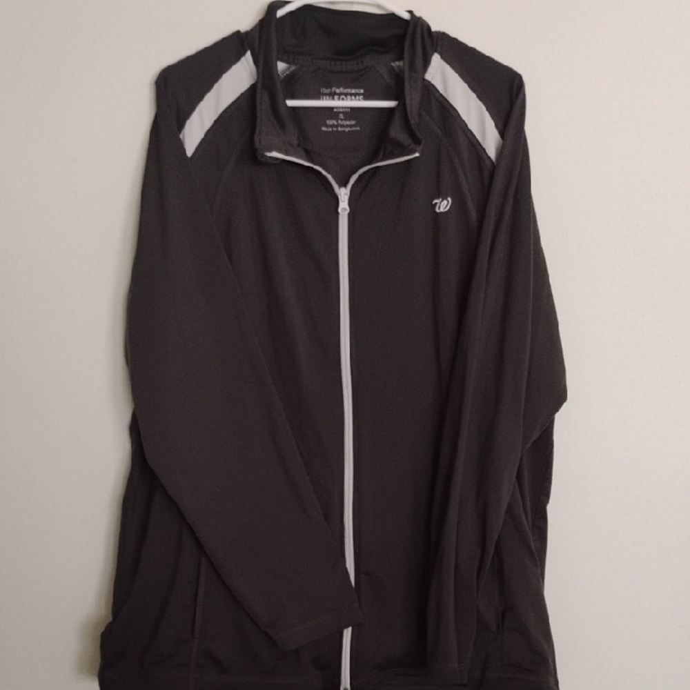 High Performance Walgreens Gray and White Zip-Up Jacket XL
